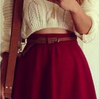 Lovely Mini Skirt For Autumn Or Winter Nice Skirt  20701 - Thumbnail 3