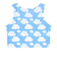Free Shipping-CLOUDS CROP TOP - Thumbnail 1