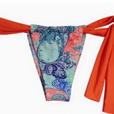 Orange side tie brazilian bottom - Thumbnail 2