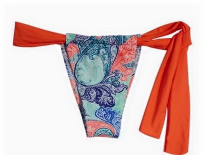 Orange Side Tie Brazilian Bottom