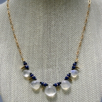 Midnight Moonstone Statement Necklace - Thumbnail 1
