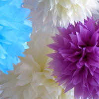 10 Paper Poms | Wedding | Nursery | Baby Shower | Nursery - Thumbnail 2