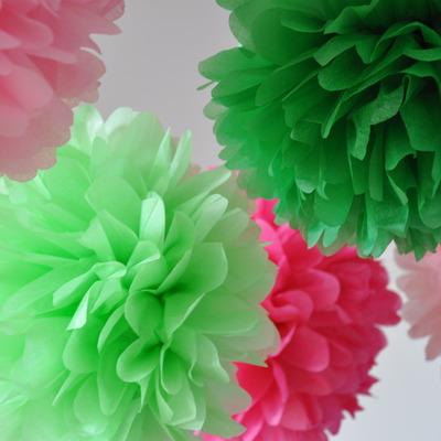5 tissue paper poms | wedding | baby shower | nursery decor | custom colors