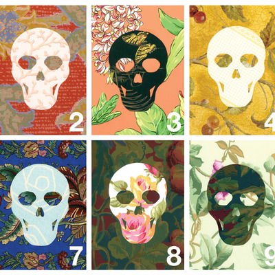 Any two 5x7 prints - day of the dead skulls