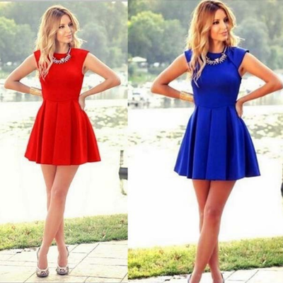 Temperament round neck sleeveless dress   62306 - Thumbnail 5