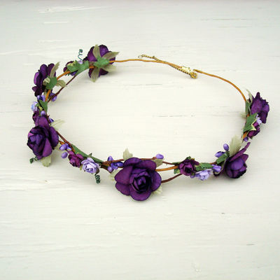 Purple lilac floral crown ♥