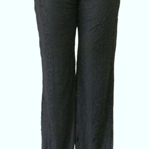 Black Lace Pant with Full Lining