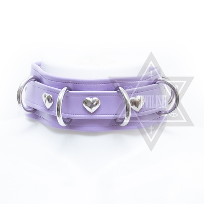 Lilac heart choker