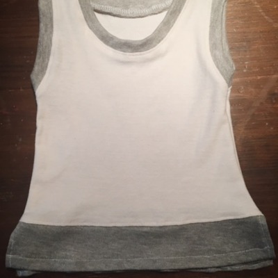 Teeny tunic tank natural/grey