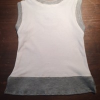 Teeny Tunic Tank Natural/Grey - Thumbnail 2