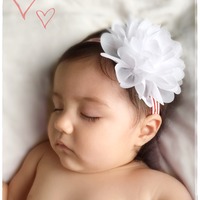 Chiffon Flower Headband - Large - Thumbnail 3