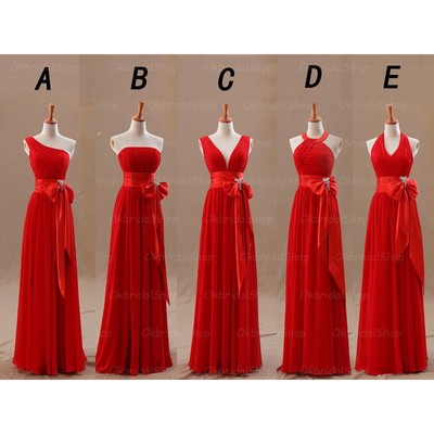 red bridesmaid dresses, mismatched bridesmaid dresses, long bridesmaid dresses, chiffon bridesmaid dress, perfect bridesmaid dresses, BD14532