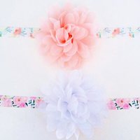 Chiffon Flower Headband - Large - Thumbnail 1