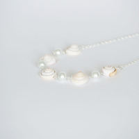 Shell and Glass Pearl Necklace - Thumbnail 1