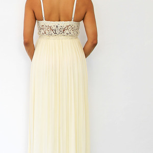 Spaghetti Strap Hollow Maxi Dress   - Thumbnail 2