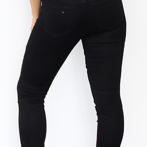 Black Denim High Waisted Jeans - Thumbnail 1