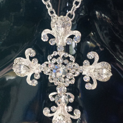 Renaissance cross necklace