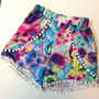 Floral Pom Pom Shorts-1