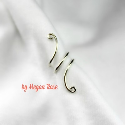 Ear Cuff Swirl Sterling Silver