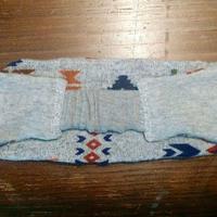 Reversible Geometric/Grey Headband - Thumbnail 3