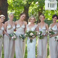 Long bridesmaid dress, custom bridesmaid dress, unique bridesmaid dress, chiffon bridesmaid dress, PD15405 - Thumbnail 1