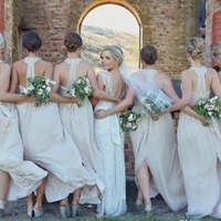 Long bridesmaid dress, custom bridesmaid dress, unique bridesmaid dress, chiffon bridesmaid dress, PD15405 - Thumbnail 2