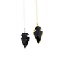 Black Obsidian Arrowhead Necklace-1
