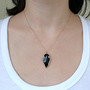 Black Obsidian Arrowhead Necklace-3