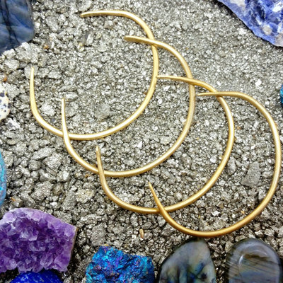 Simple brass cuff bracelet