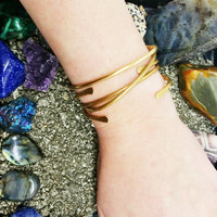 Simple Brass Cuff Bracelet - Thumbnail 3