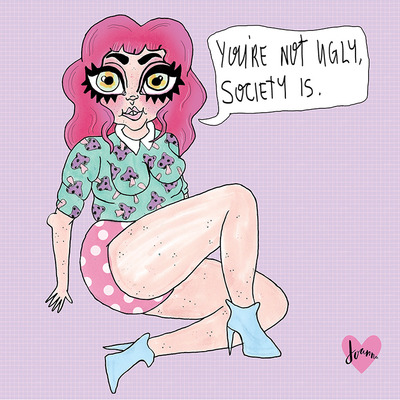 Society is ugly print