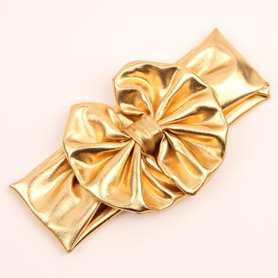 Metallic big bow headband - Thumbnail 5