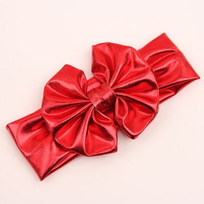 Metallic big bow headband
