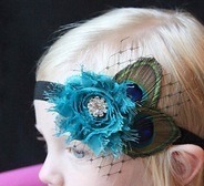 Peacock headband