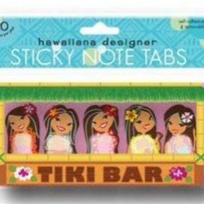 Mini sticky tabs - "tiki bar - hula girls"  - Thumbnail 3