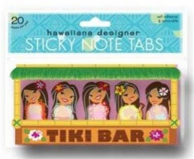 MINI STICKY TABS - "TIKI BAR - HULA GIRLS" 