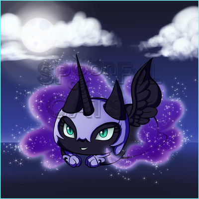 Nightmare moon pony cat pillowcase
