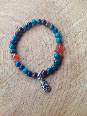 Green Jasper Buddha Bracelet