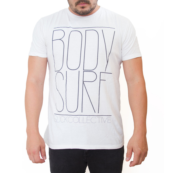 Bodysurf - White Crew Neck 