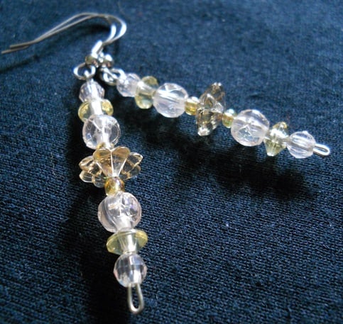 Mellow Yellow Bead Earrings