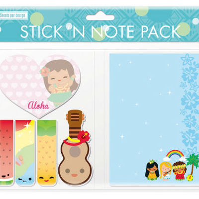 Sticky note pack - "island yumi"