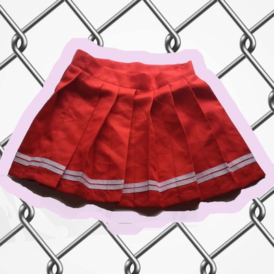 Red tennis skirt 