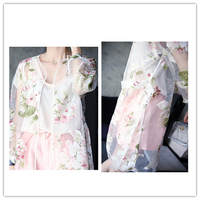 S-2XL Summer Floral Sun Protection Coat SP152454 - Thumbnail 2