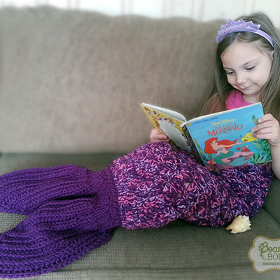 Mermaid tail blanket