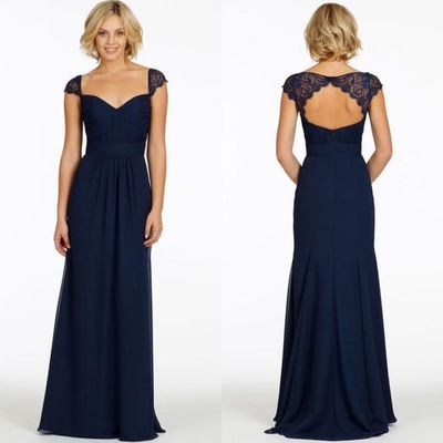 Long bridesmaid dresses, navy bridesmaid dresses, cap sleeve bridesmaid dress, cheap bridesmaid dress, bridesmaid prom dress, bd14399