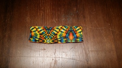 Reversible Tie-Dye/Orange Headband