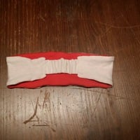 Reversible Red/Natural Headband - Thumbnail 3
