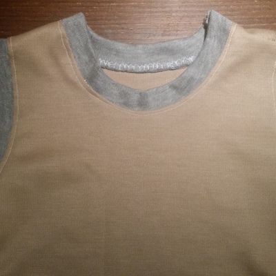Teeny tunic tank camel/grey