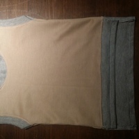 Teeny Tunic Tank Camel/Grey - Thumbnail 1