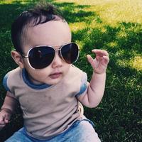 Teeny Tunic Tank Camel/Grey - Thumbnail 2